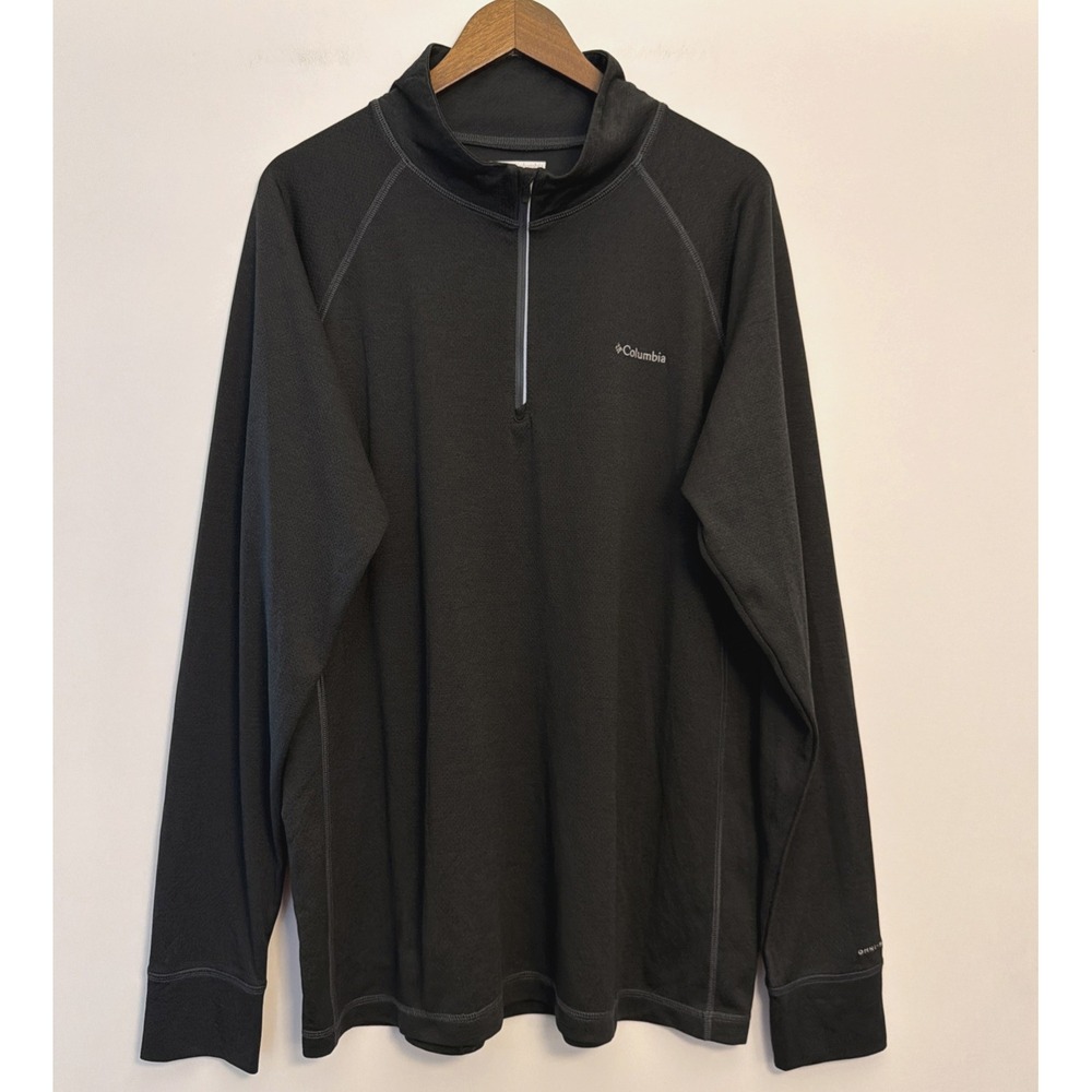 Columbia Omni Shade 1/4 Zip Pullover Long Sleeve Shirt XXL Gray Athletic Layer